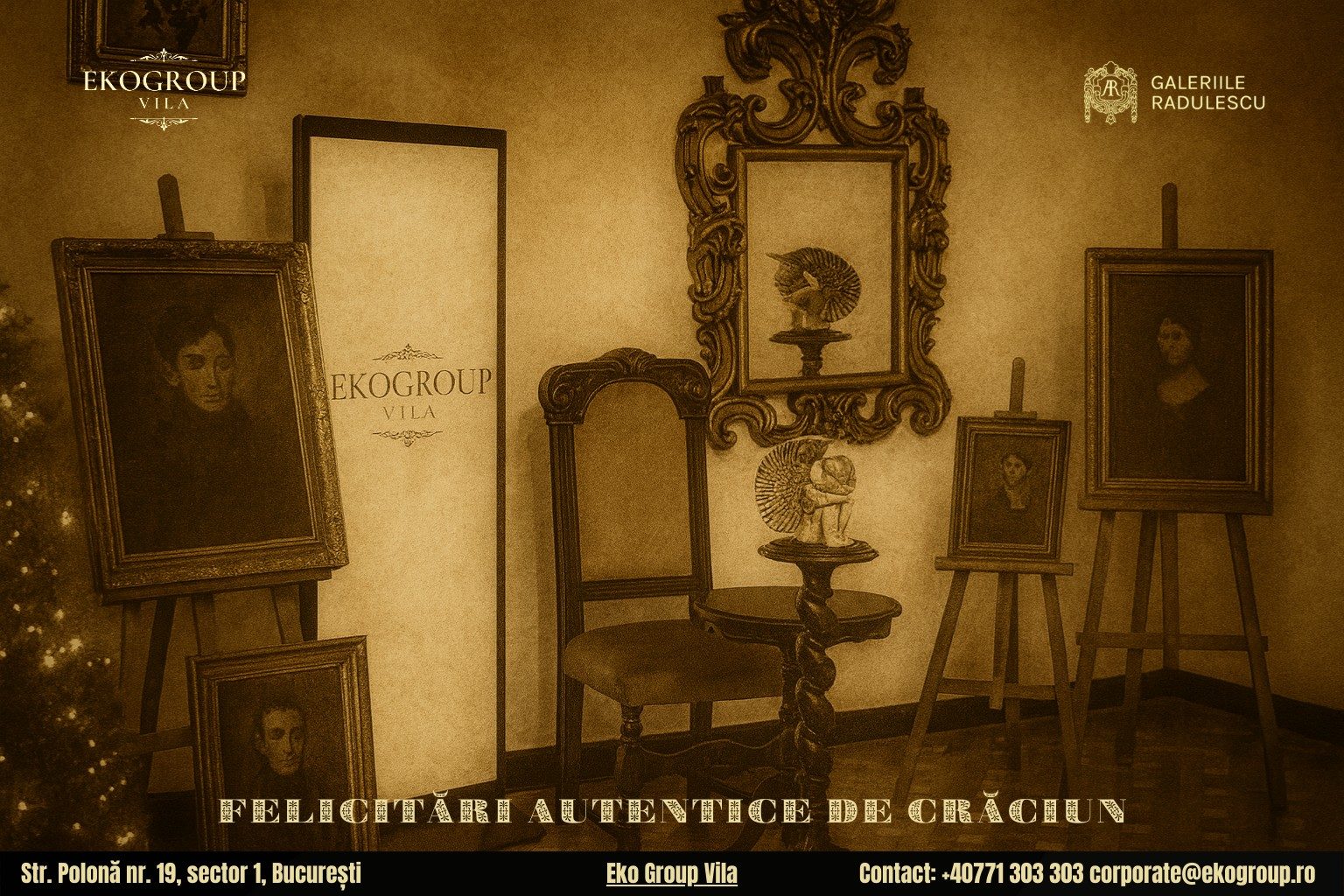 Urări de Crăciun inspirate din perioada interbelică, în atmosfera magică a Crăciunului anilor ’30 găzduit de Eko Group Vila